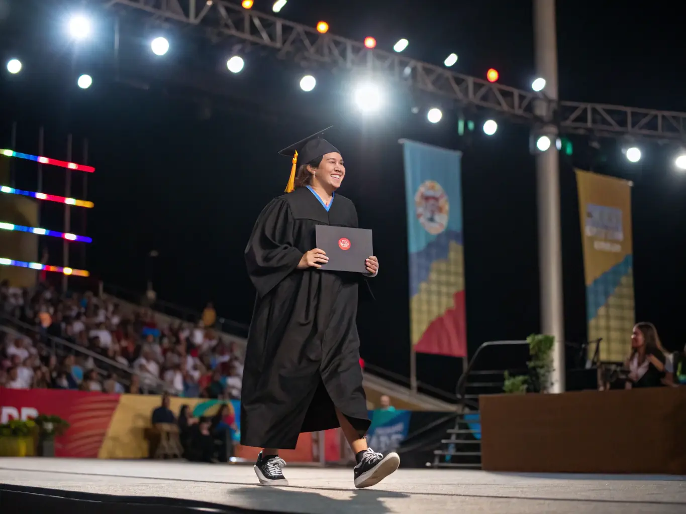 An image of a graduate receiving a diploma, symbolizing the career opportunities and success that Skillhub's bootcamps can lead to.